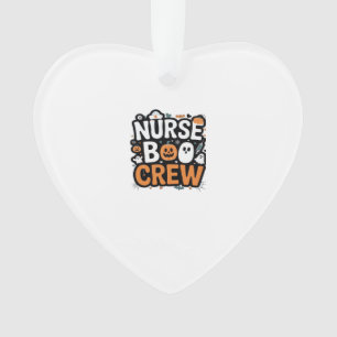 Adorno Nurse Boo Crew Halloween Héroe de la Salud Espel