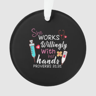 Adorno Nurse Gift Trabaja Como Enfermero De Aparatos.