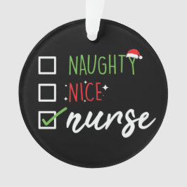 Adorno Nurse Naughty Navidades divertidos Santa List