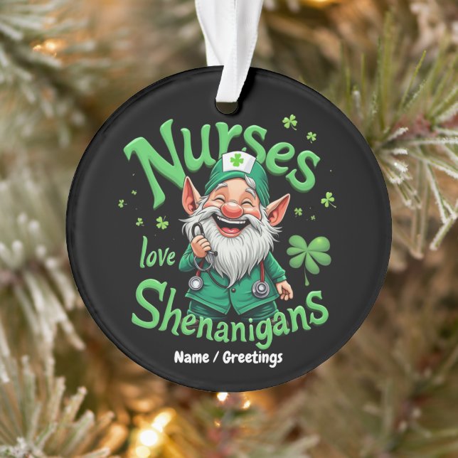 Adorno Nurses Love Shenanigans Celebrate St. Patricks Day (Árbol)