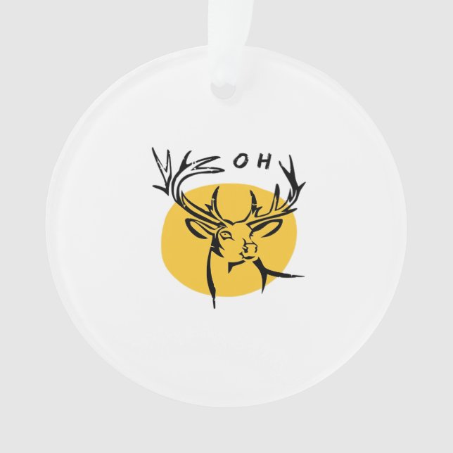 Adorno O Dear O Dear Yellow Artistic Style (Anverso)