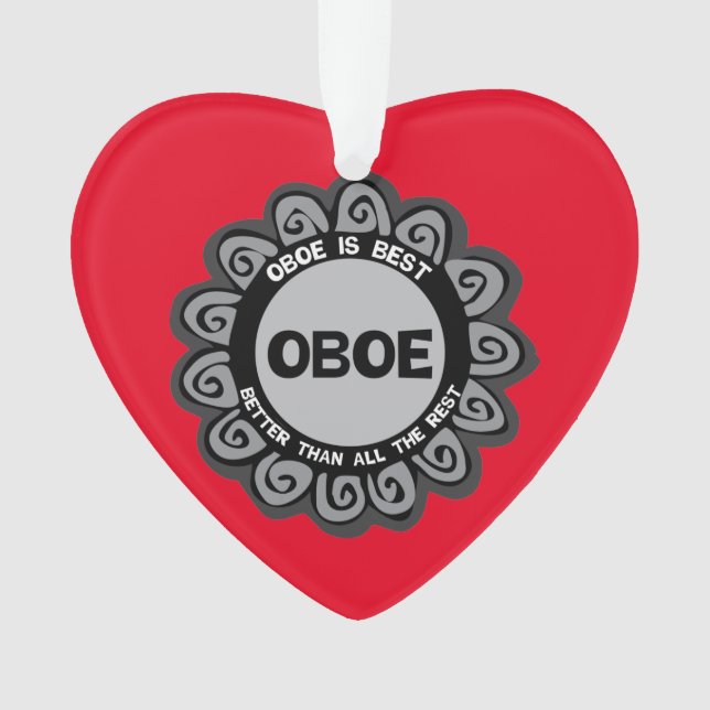 Adorno Oboe es lo mejor (Anverso)