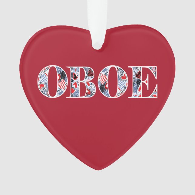 Adorno Oboe Heart Text (Anverso)