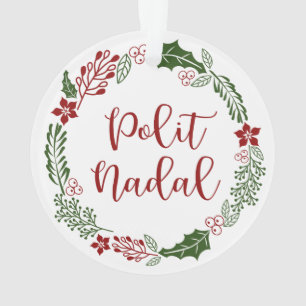Adorno Occitan Feliz Navidad Wreath, Polit Nadal