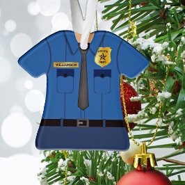 Adorno Oficial de policía personalizado