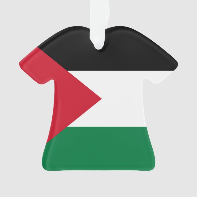Adorno oficialmente bandera del Estado de Palestina (Anverso)