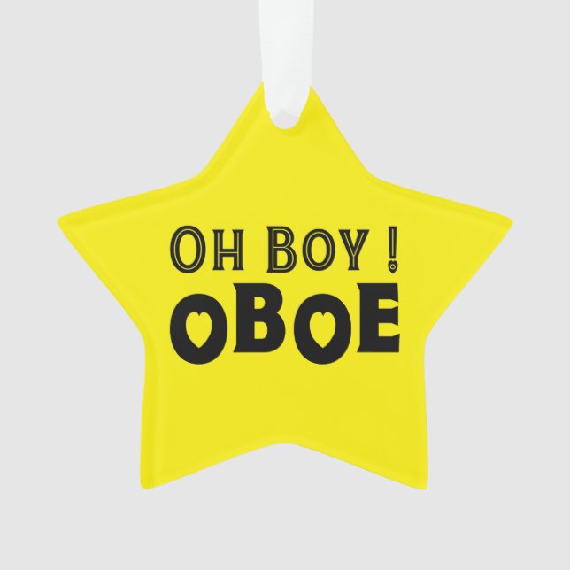 Adorno Oh Boy Oboe (Anverso)