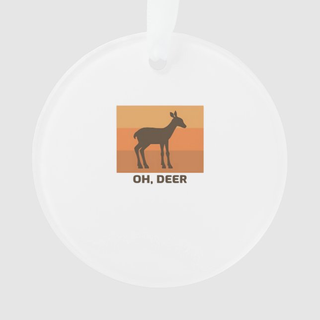 Adorno Oh Deer Classic Simple Design (Anverso)