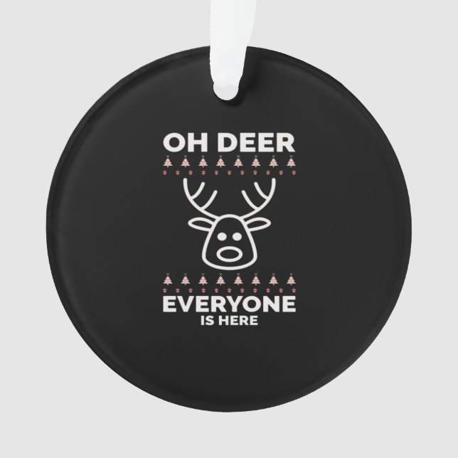 Adorno Oh Deer Everyone Is Here Modern Style (Anverso)