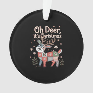 Adorno Oh Deer Its Christmas Miniature Patchwork Squares