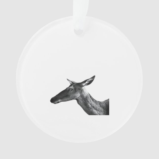 Adorno Oh Deer Modern Aesthetic Vibe Acrylic Ornament (Anverso)