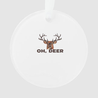 Adorno Oh Deer Modern Clean Design Acrylic Ornament
