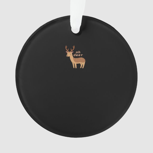 Adorno Oh Deer Oh Dear Retro Classic Style (Anverso)