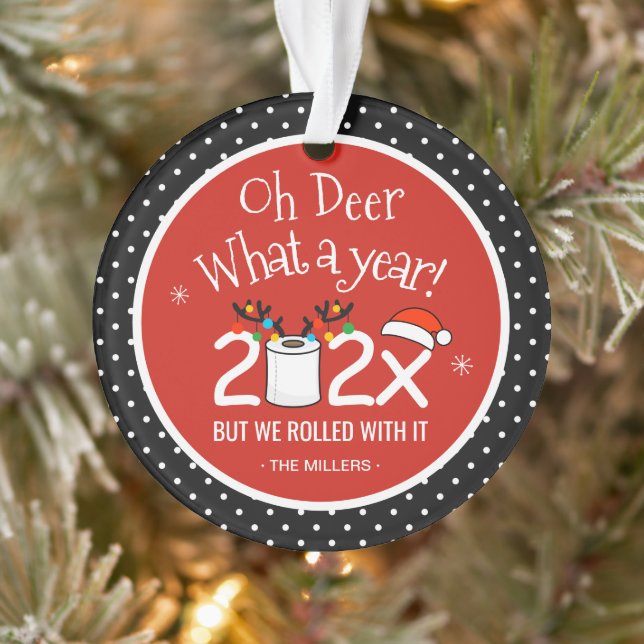 Adorno Oh Deer Qué Un Año Navidades (Árbol)