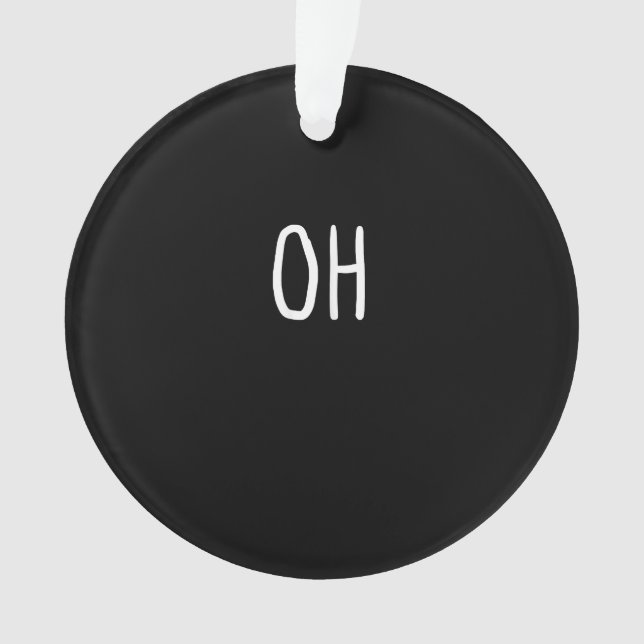 Adorno Oh Deer Trendy Halloween Style Acrylic Ornament (Anverso)