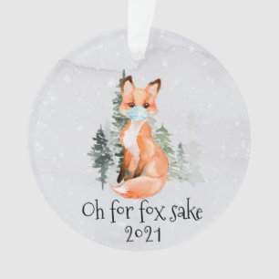 Adorno OH para los Navidades de la máscara facial Fox Sak