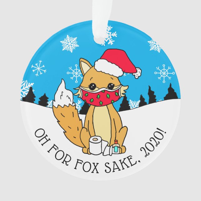 Adorno Oh por Fox Sake, 2020, Navidades divertidos (Anverso)