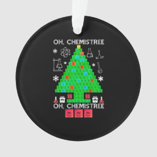 Adorno Oh Químist Chemist Tree Funny Science Navidades