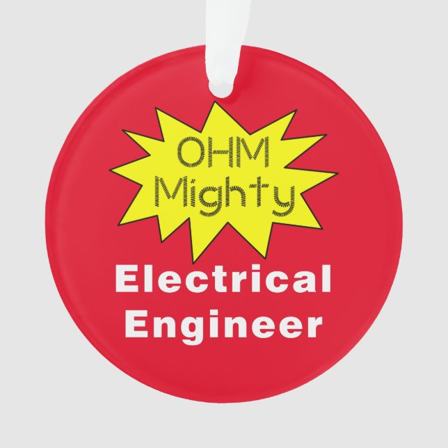 Adorno Ohm Poderoso Ingeniero Eléctrico (Anverso)
