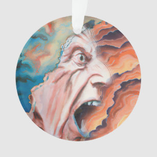 Adorno Olas de Pánico Pintura al Óleo