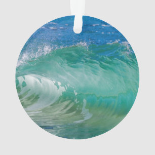 Adorno Olas de playa de verano del océano azul