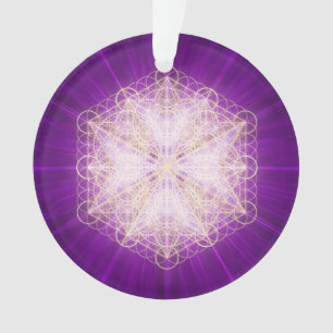 Adorno Oración de la Llama Violeta de Saint Germain Acríl