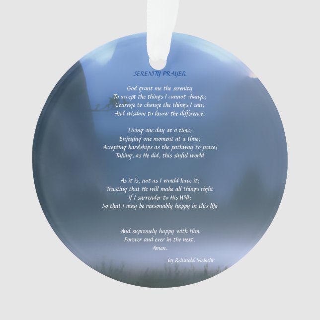 Adorno Oración por la serenidad (Anverso)