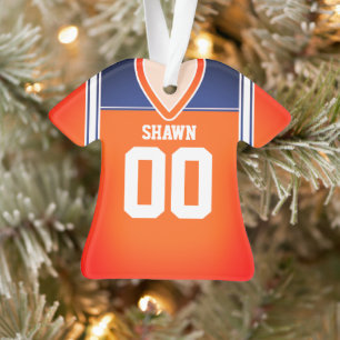 Adorno Orange/Blue/White Football Jersey