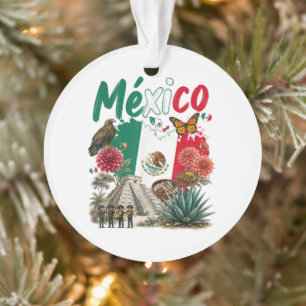 Adorno Orgullo de la herencia mexicana Bandera mexicana