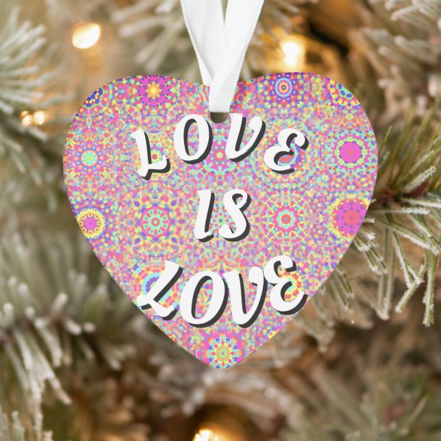 Adorno Orgullo Love Is Love (Árbol)
