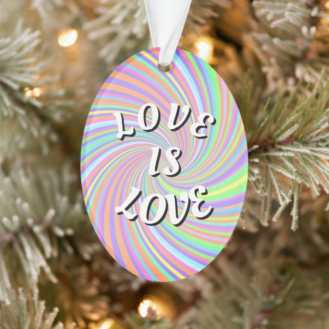Adorno Orgullo Love Is Love (Árbol)