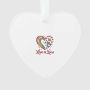 Adorno Orgullo Mariposa Corazón Amor Es Amor Diseño de Ca