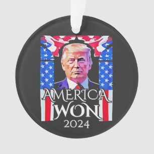 Adorno Orgulloso Maga Americano Trump Ganó Día de Inaugur