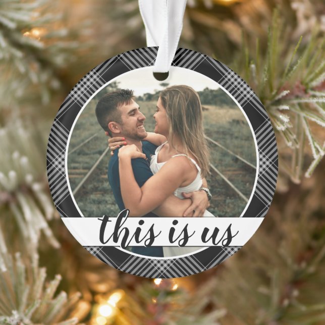 Adorno Orn de nuestra primera pareja de Navidad con foto  (Árbol)