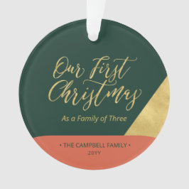 Adorno Orn verde, rojo y oro moderno primera foto de Navi