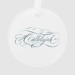 Adorno Ornamato de caligrafía aleluya