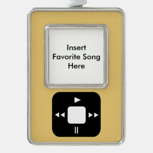 Adorno Ornamento Amarillo del Reproductor MP3 - ¡Agrega 