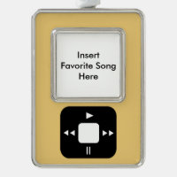Ornamento Amarillo del Reproductor MP3 - ¡Agrega t