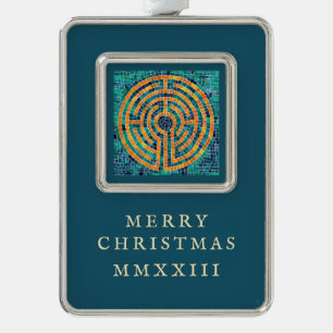 Adorno Ornamento con marco vertical LABYRINTH II