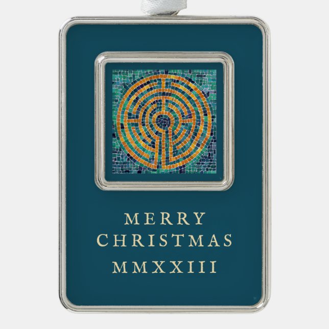 Adorno Ornamento con marco vertical LABYRINTH II (Anverso)