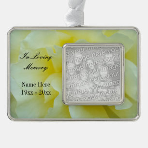 Adorno ornamento conmemorativo de la foto del personaliza