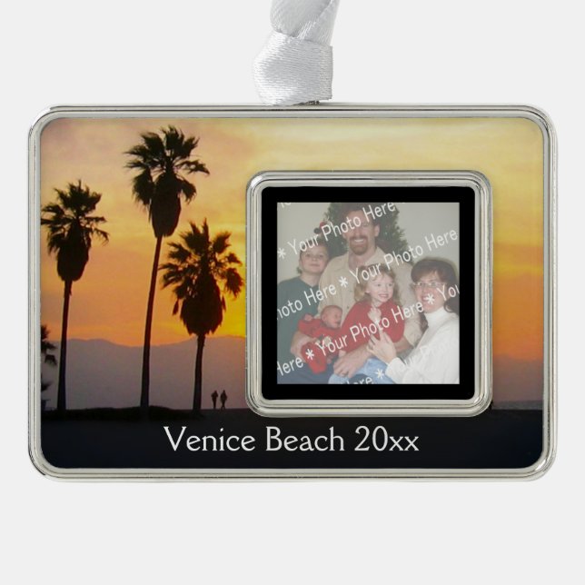 Adorno Ornamento de fotos de la familia Venice Beach Suns (Anverso)