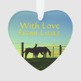 Adorno ¡Ornamento de Lititz! ¡Vida de la granja!