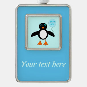 Adorno Ornamento de Personalizable pingüino de niño peque