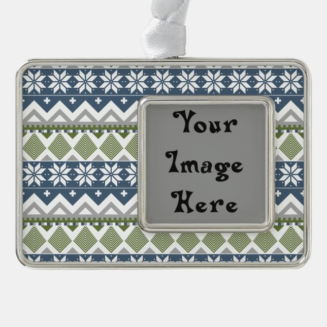 Adorno Ornamento del marco del suéter de invierno (Anverso)