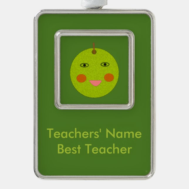 Adorno Ornamento del mejor maestro feliz Personalizado de (Anverso)