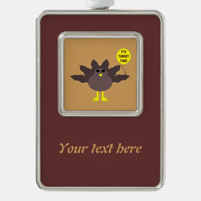 Adorno Ornamento del Personalizable del Día de Acción de  (Anverso)