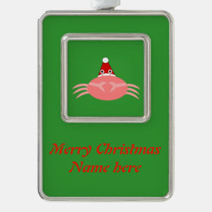 Adorno Ornamento del Personalizado del cangrejo navidades