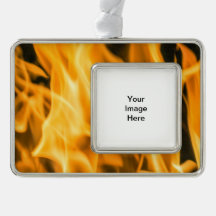 Ornamento enmarcado fuego