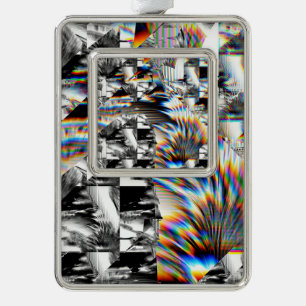 Adorno Ornamento navideño de ataque con arco iris